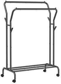 Cuier mobil de podea LINEA, negru