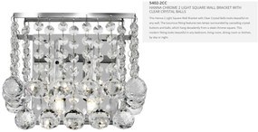Aplica perete eleganta design modern Hanna 5402-2CC SRT