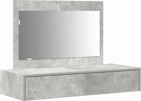vidaXL Masă de Machiaj cu sertar Gri 100 x 40 x 70 cm Lemn compozit