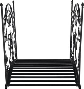 Pod decorativ de grădină, metal negru, RENAL