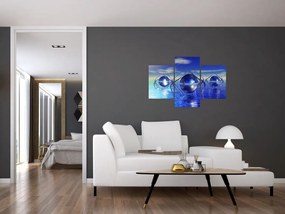 Tablou cu abstracție - apa (90x60 cm)