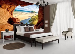 Fototapet - Privire spre plajă din canion (254x184 cm)