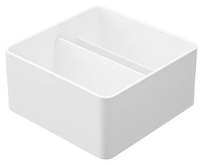 Organizator de baie alb pentru cosmetice din metal - YAMAZAKI