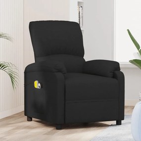 3073854 vidaXL Fotoliu de masaj electric rabatabil, negru, textil