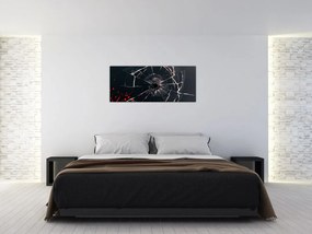 Tablou abstract - sticla spartă (120x50 cm)