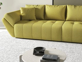 Canapea extensibilă dumonde cu ladă de depozitare si sezut confortabil din spuma high-density, Berlin Enjoy Green 300x100 cm