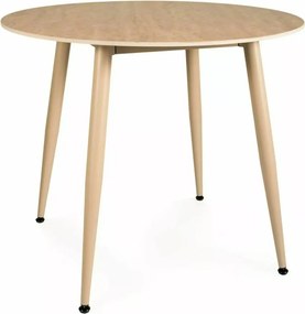 Masa rotunda Rion bej mat/cașmir ø90/h76 cm