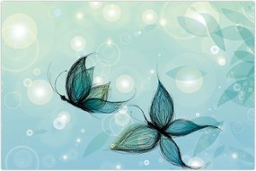 Tablou - Fluturi albaștri (90x60 cm)