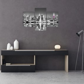 Tablou - New York și zgârie-norii mov (90x60 cm)