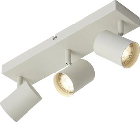 Spot modern de plafon bej cu 3 lumini reglabile - Jeana