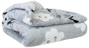 Pătură pentru copii gri din micropluș 150x200 cm Sheep – My Home