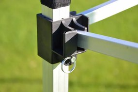 Cort grădină Foarfecă PROFI 3x3m negru+4 pereți laterali