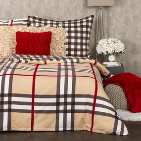 Lenjerie de pat din flanelă 4Home Cub, 140 x 200 cm, 70 x 90 cm