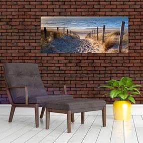 Tablou - Drum spre plaja din Marea Nordului, Țările de Jos (120x50 cm)