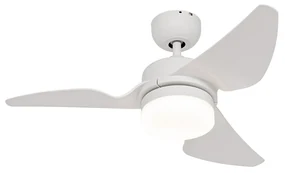Ventilator de tavan alb 86,7 cm incl. LED Dimmable cu telecomandă - Yuki