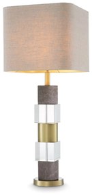 Veioza/ lampa de masa LUX Cullingham, alama antic/ gri