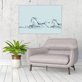 Tablou - Cai din picături de apă (90x60 cm)