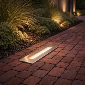 Spot modern de sol din oțel 30 cm cu LED inclus IP65 - Eline