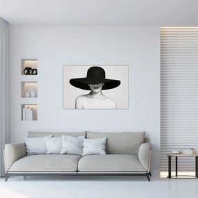 Tablou - Femeia cu pălărie (90x60 cm)