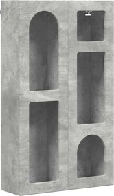 vidaXL Dulap suspendat Gri din beton 59 x 20 x 100 cm Lemn compozit