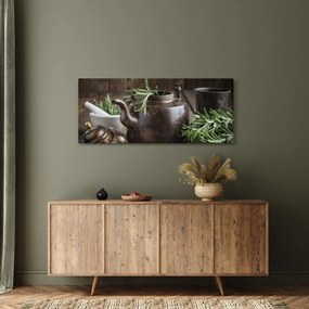 Tablou - Ceainic cu rozmarin (120x50 cm)