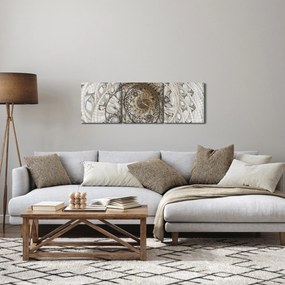 Tablou artei ornamentale (cu ceas) (90x30 cm)