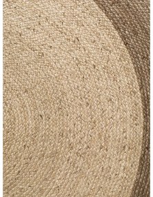 Covor grej reversibil, țesut manual rotund din iută ø 160 cm Jutta Greige – Hanse Home