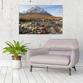 Tablou - Munte cu râu (90x60 cm)