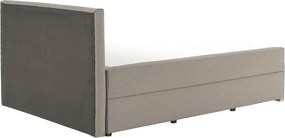 Pat tip BOXSPRING 140x200, taupe gri-maro, FERATA TV KOMFORT