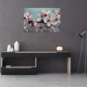 Tablou cu floare - roșie (90x60 cm)
