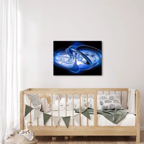 Tabloul abstract albastru (70x50 cm)