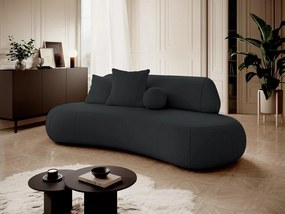 Canapea trei locuri Bally  (negru + negru). 1100112