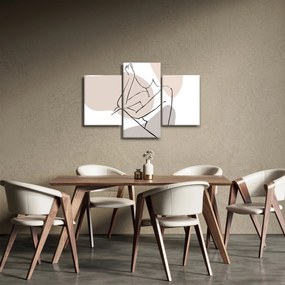 Tablou - Femeie corp linie de artă N⁰1 (90x60 cm)