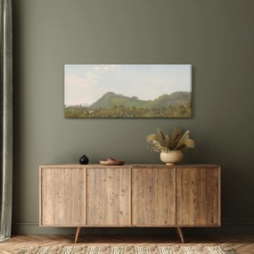Tablou - Simon Denis,  View Near Naples, reproducere (120x50 cm)