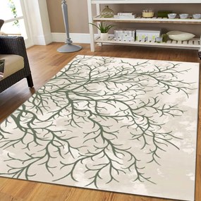 Covor Modern Living , Dormitor Dreptunghiular Elif KL8385AL Verde (Alege dimensiunea: 100 x 200)