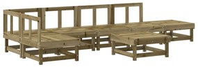 3186514 vidaXL Set mobilier de grădină, 7 piese, lemn de pin tratat