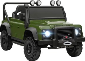 AIYAPLAY Mașină Electrică pentru Copii 3-5 Ani Land Rover 12V și Telecomandă Verde | Aosom Romania