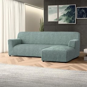Huse bielastice COSTINA mentă canapea cu otoman dreapta (l. 170 - 300 cm)