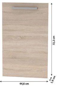 Usa pentru masina de spalat vase 60, stejar sonoma, NOVA PLUS NOPL-088-00 Usa pentru masina de spalat vase 45, stejar sonoma, NOVA PLUS NOPL-086-00