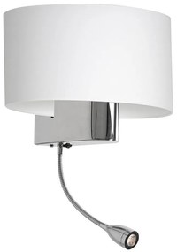 Lampă LED de perete CASINO 1xE27/60W/230V + LED/1W/230V albă