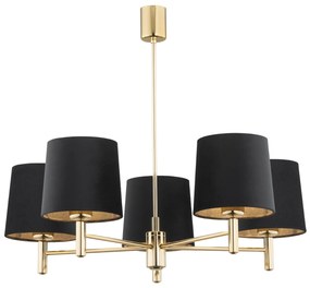 Candelabru modern design elegant PONTE 5L negru