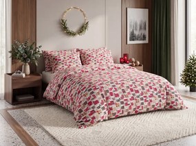 Lenjerie de pat din bumbac MERRY VILLAGE colorata Dimensiune lenjerie de pat: 70 x 90 cm | 140 x 200 cm
