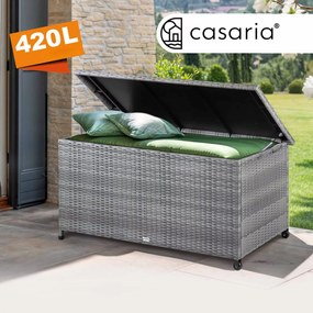 Deuba Cutie depozitare 122cm x 56cm x 61cm - cu roti gri