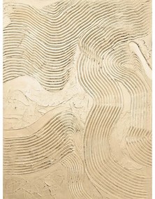 Tablou pictat manual 88x118 cm Metallic Champagne – Malerifabrikken