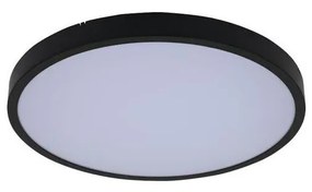 Plafonieră LED dimabilă pentru baie Rabalux 71438 ALENZO LED/24W/230V IP44 negru + telecomandă