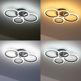 Lustră LED dimabilă aplicată Brilagi ORBITS LED/50W/230V 3000-6500K + telecomandă