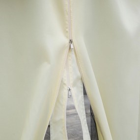 Outsunny Foișor de Grădină cu Plasă de Țânțari și Perdele, 390x290x270 cm, Crem | Aosom Romania