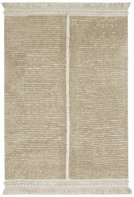 Covor bej din bumbac 140x200 cm Duetto Sage – Lorena Canals