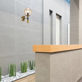 Aplică ROLLO 1xE14/5W/230V auriu/fumuriu bej