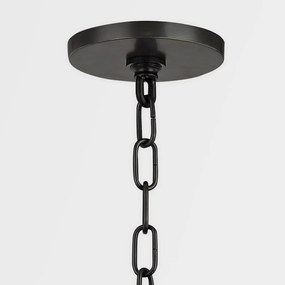 Candelabru design minimalist BRIGITTE bronz antichizat, cu 10 surse de lumina